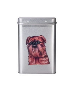 Plechová dóza - grifonek bruselský