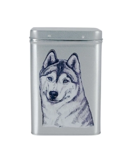 Plechová dóza - sibiřský husky