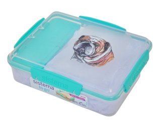 Svačinový box Sistema - buldok anglický