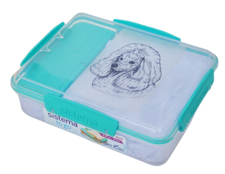 Svačinový box Sistema - pudl čb