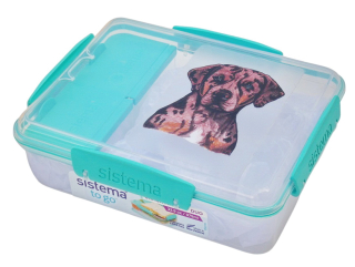 Svačinový box Sistema - leopardí pes