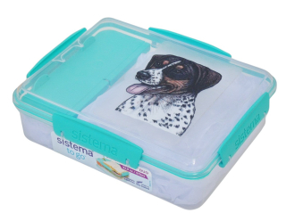 Svačinový box Sistema - český strakatý pes