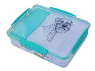 Svačinový box Sistema - knírač čb
