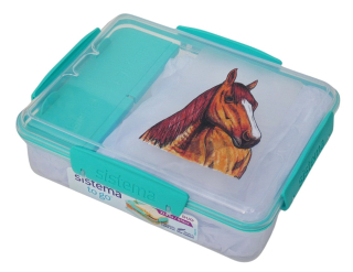 Svačinový box Sistema - kůň Quarter horse