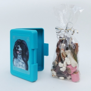 Portugalský vodní pes - svačinový box s pamlsky pro psy