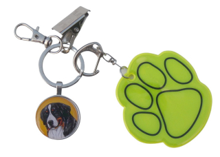 Bernský salašnický pes - bižuterní a reflexní přívěsek 