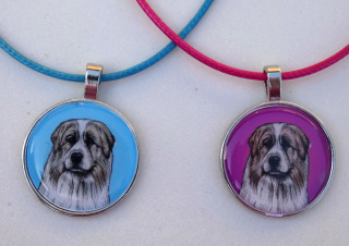 Pyrenejský horský pes - bižuterní přívěsek