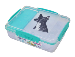 Svačinový box Sistema - basenji černý