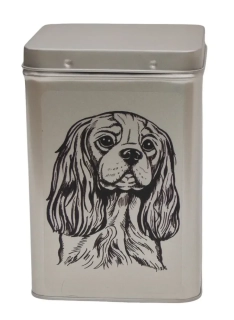 Plechová dóza - kavalír černobílý