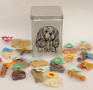 Kavalír čb - adventní kalendář pro psy