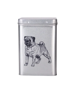 Plechová dóza - mops 