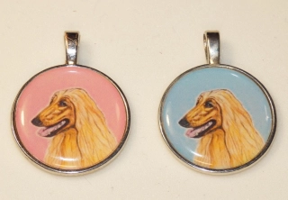 Afgánský chrt - bižuterní přívěsek