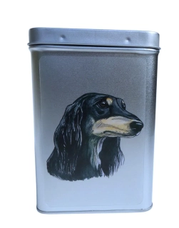 Plechová dóza - saluki