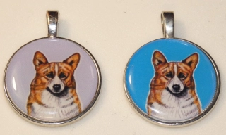 Welshcorgi Pembroke - bižuterní přívěsek